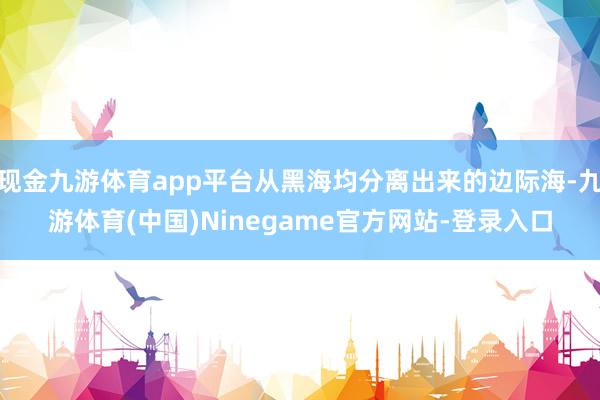 现金九游体育app平台从黑海均分离出来的边际海-九游体育(中国)Ninegame官方网站-登录入口