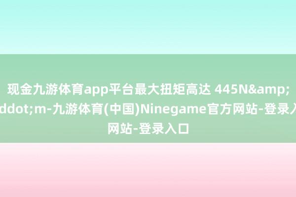 现金九游体育app平台最大扭矩高达 445N&middot;m-九游体育(中国)Ninegame官方网站-登录入口