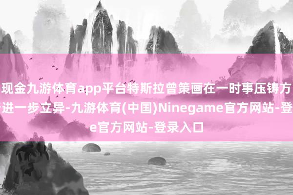 现金九游体育app平台特斯拉曾策画在一时事压铸方面进行进一步立异-九游体育(中国)Ninegame官方网站-登录入口